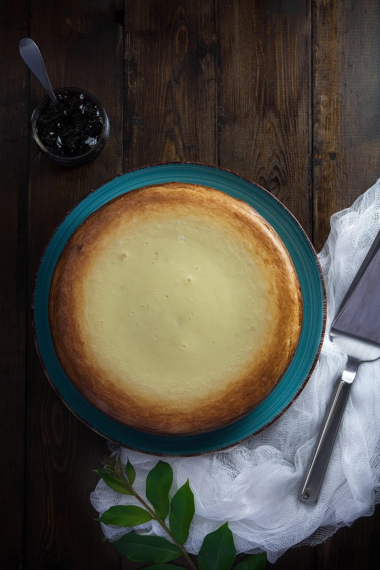 Tarta de queso cocinada en airfryer.
