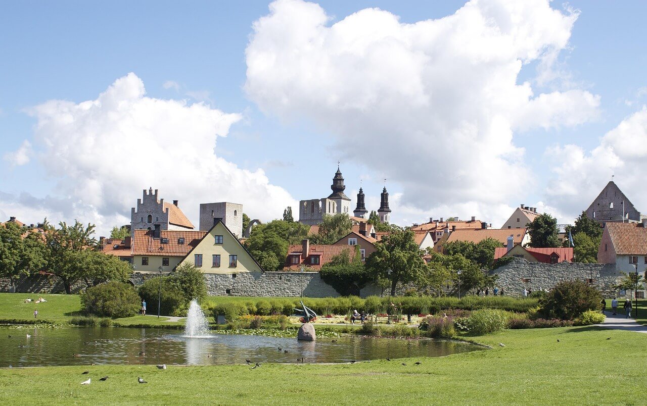 Panorámica de Visby, Gotland.